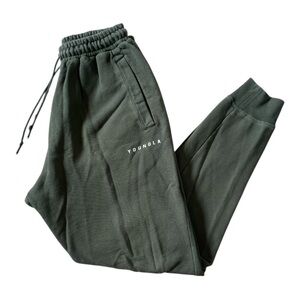 YoungLA Men's Oliva Green Sweatpants Jogger Pants